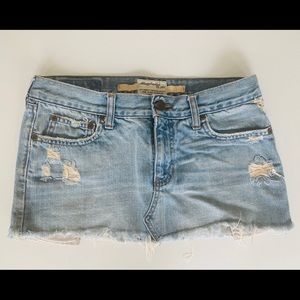 Abercrombie and Fitch Distressed Mini Skirt Size 2